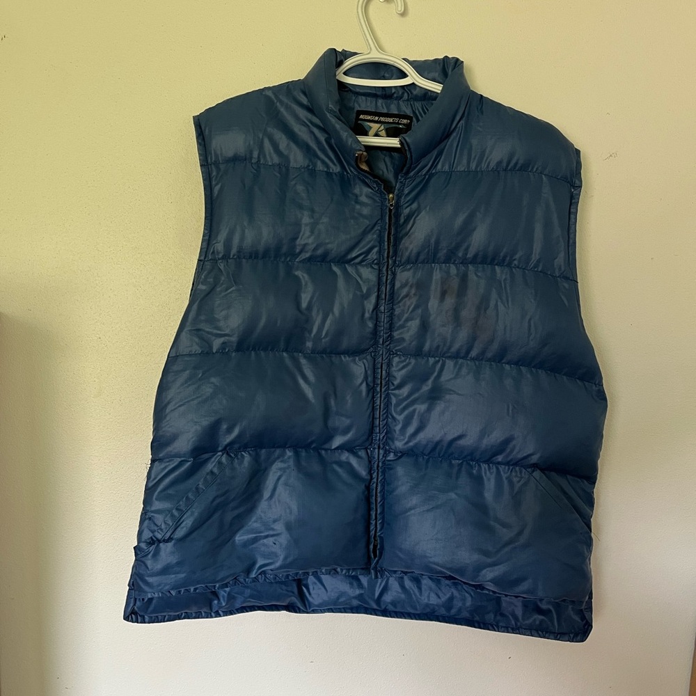 MPC Blue Down Puffer Vest (Vintage)